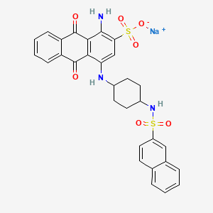 Sodium 1-amino-9,10-dihydro-4-[[4-[(2-naphthylsulphonyl)amino]cyclohexyl]amino]-9,10-dioxoanthracene-2-sulphonate