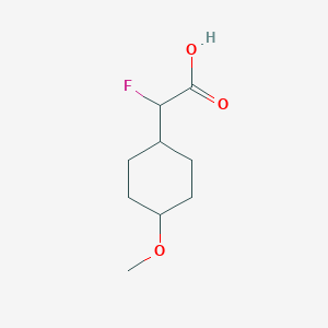 2-Fluoro-2-(4-methoxycyclohexyl)acetic acid