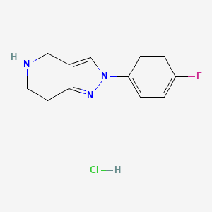 2-(4-Fluoro-phenyl)-4,5,6,7-tetrahydro-2H-pyrazolo[4,3-c]pyridine hydrochloride