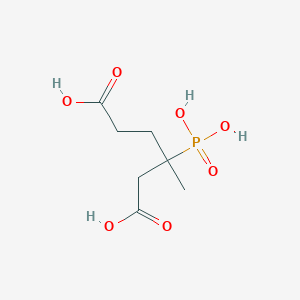 molecular formula C7H13O7P B14458392 3-Methyl-3-phosphonohexanedioic acid CAS No. 67492-86-8