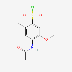 Benzenesulfonyl chloride, 4-(acetylamino)-5-methoxy-2-methyl-