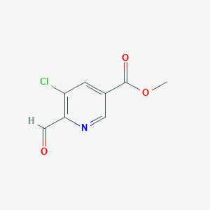 molecular formula C8H6ClNO3 B1445851 5-氯-6-甲酰基吡啶-3-甲酸甲酯 CAS No. 1134777-23-3