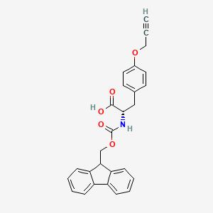 molecular formula C27H23NO5 B1445855 Fmoc-L-酪氨酸(炔丙基)-OH CAS No. 1204595-05-0