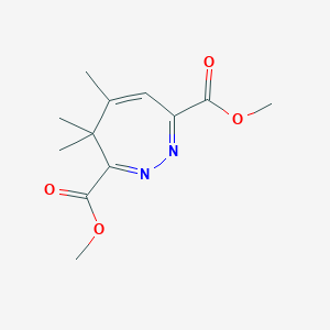 molecular formula C12H16N2O4 B14458792 Dimethyl 4,4,5-trimethyl-4H-1,2-diazepine-3,7-dicarboxylate CAS No. 66166-81-2