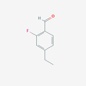 molecular formula C9H9FO B1445888 4-Ethyl-2-fluorobenzaldehyde CAS No. 1176284-04-0
