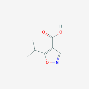molecular formula C7H9NO3 B144589 5-异丙基异噁唑-4-羧酸 CAS No. 134541-05-2