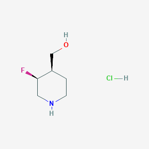 [cis-3-Fluoropiperidin-4-yl]methanol hydrochloride