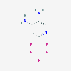 6-(1,1,2,2,2-Pentafluoroethyl)pyridine-3,4-diamine