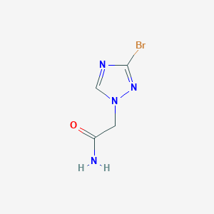 molecular formula C4H5BrN4O B1445913 2-(3-bromo-1H-1,2,4-triazol-1-yl)acetamide CAS No. 1630763-71-1