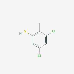 molecular formula C7H6Cl2S B1445919 3,5-Dichloro-2-methylthiophenol CAS No. 1804516-82-2