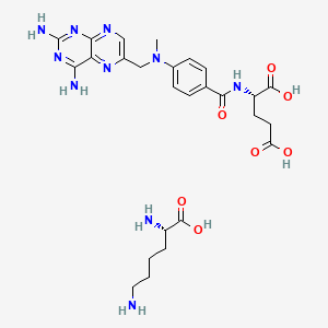 (2S)-2,6-diaminohexanoic acid;(2S)-2-[[4-[(2,4-diaminopteridin-6-yl)methyl-methylamino]benzoyl]amino]pentanedioic acid