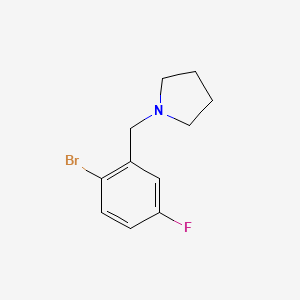 1-(2-Bromo-5-fluorobenzyl)pyrrolidine