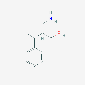 molecular formula C11H17NO B1445926 2-(Aminomethyl)-3-phenylbutan-1-ol CAS No. 1803583-88-1