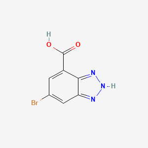molecular formula C7H4BrN3O2 B1445932 5-bromo-1H-1,2,3-benzotriazole-7-carboxylic acid CAS No. 1354777-44-8