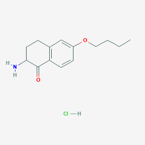 2-amino-6-butoxy-3,4-dihydro-2H-naphthalen-1-one;hydrochloride