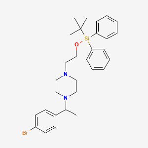 molecular formula C30H39BrN2OSi B1445941 1-(1-(4-Bromophenyl)ethyl)-4-(2-((tert-butyldiphenylsilyl)oxy)ethyl)piperazine CAS No. 1704082-44-9