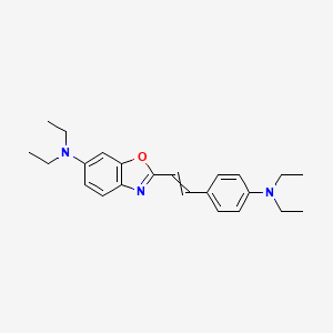 2-{2-[4-(Diethylamino)phenyl]ethenyl}-N,N-diethyl-1,3-benzoxazol-6-amine