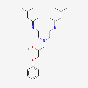 1-(Bis(2-(1,3-dimethylbutylideneamino)ethyl)amino)-3-phenoxypropan-2-ol