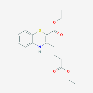 Ethyl 3-(4-ethoxy-4-oxobutyl)-4H-1,4-benzothiazine-2-carboxylate