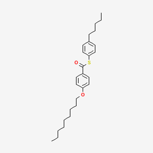 S-(4-Pentylphenyl) 4-(nonyloxy)benzene-1-carbothioate