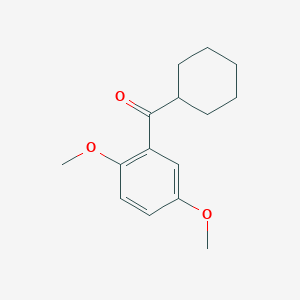 molecular formula C15H20O3 B14459543 2,5-Dimethoxyphenyl cyclohexyl ketone CAS No. 69210-90-8