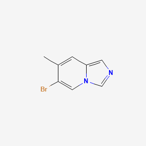 molecular formula C8H7BrN2 B1445959 6-溴-7-甲基咪唑并[1,5-a]吡啶 CAS No. 1427369-46-7