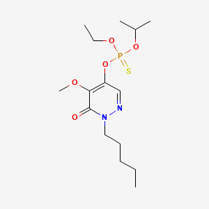 Phosphorothioic acid, O-(1,6-dihydro-5-methoxy-6-oxo-1-pentyl-4-pyridazinyl) O-ethyl O-(1-methylethyl) ester