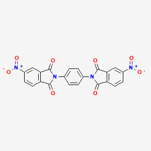 5-Nitro-2-[4-(5-nitro-1,3-dioxoisoindol-2-yl)phenyl]isoindole-1,3-dione