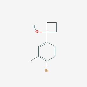 molecular formula C11H13BrO B1445966 1-(4-Bromo-3-methylphenyl)cyclobutanol CAS No. 1448610-48-7