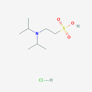 2-[Di(propan-2-yl)amino]ethanesulfonic acid;hydrochloride