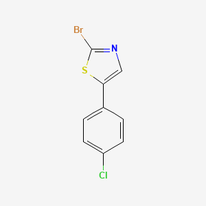 molecular formula C9H5BrClNS B1445969 2-溴-5-(4-氯苯基)噻唑 CAS No. 1353856-05-9