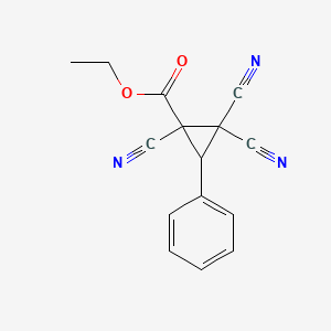 Ethyl 1,2,2-tricyano-3-phenylcyclopropane-1-carboxylate