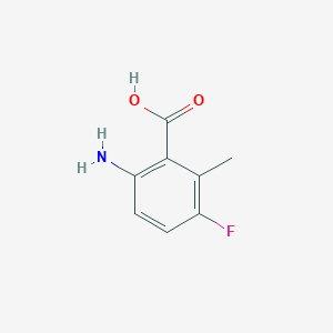 molecular formula C8H8FNO2 B1445974 6-Amino-3-fluoro-2-methylbenzoic acid CAS No. 1108666-12-1