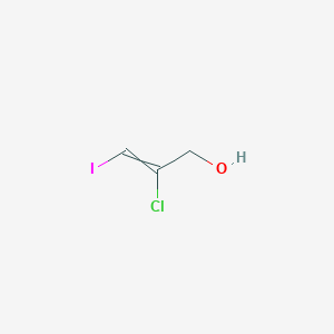 molecular formula C3H4ClIO B14459763 2-Chloro-3-iodoprop-2-en-1-ol CAS No. 72921-41-6