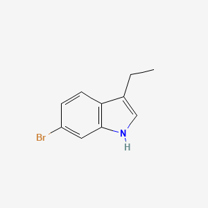 molecular formula C10H10BrN B1445979 6-Bromo-3-ethyl-1H-indole CAS No. 1360945-68-1