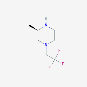 (3R)-3-methyl-1-(2,2,2-trifluoroethyl)piperazine