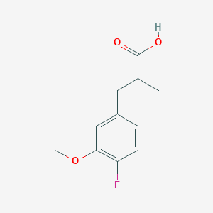 3-(4-Fluoro-3-methoxyphenyl)-2-methylpropanoic acid