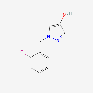 1-[(2-fluorophenyl)methyl]-1H-pyrazol-4-ol