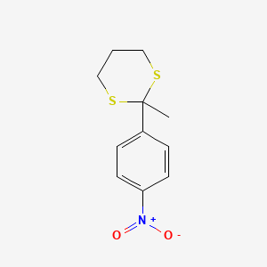 1,3-Dithiane, 2-methyl-2-(4-nitrophenyl)-