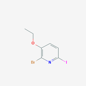 molecular formula C7H7BrINO B1445994 2-Bromo-3-ethoxy-6-iodopyridine CAS No. 1569087-20-2