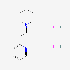 molecular formula C12H20I2N2 B14459949 2-(2-Piperidinoethyl)pyridine dihydriodide CAS No. 73840-35-4