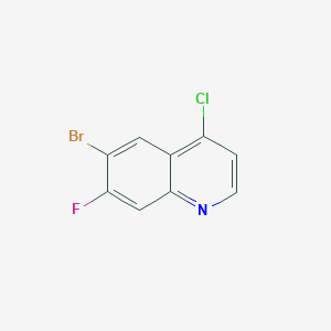 molecular formula C9H4BrClFN B1445995 6-Bromo-4-chloro-7-fluoroquinoline CAS No. 1566994-56-6