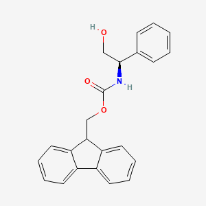 molecular formula C23H21NO3 B1446000 Fmoc-D-苯基甘氨醇 CAS No. 215178-43-1