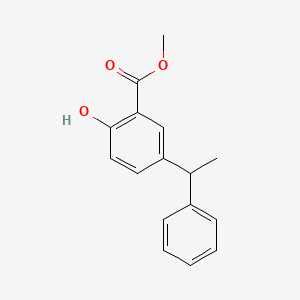 Methyl 2-hydroxy-5-(1-phenylethyl)benzoate