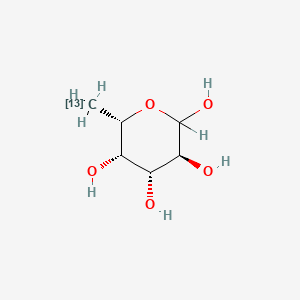 molecular formula C6H12O5 B1446002 L-[6-13C]fucose CAS No. 478518-51-3