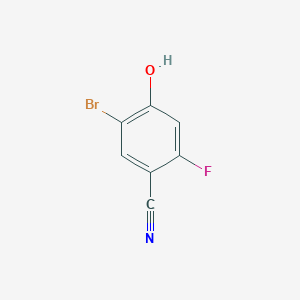 molecular formula C7H3BrFNO B1446005 5-溴-2-氟-4-羟基苯甲腈 CAS No. 1628508-69-9
