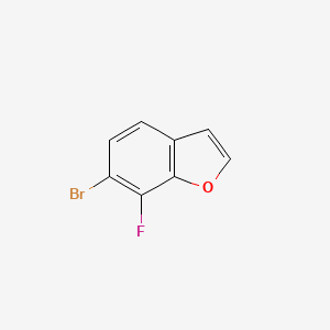 molecular formula C8H4BrFO B1446019 6-Bromo-7-fluorobenzofuran CAS No. 1427363-07-2