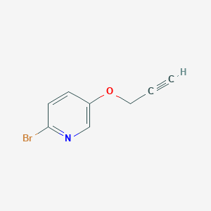 molecular formula C8H6BrNO B1446033 2-Bromo-5-(prop-2-yn-1-yloxy)pyridine CAS No. 1702211-79-7