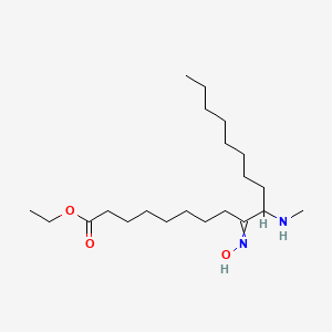 Ethyl 9-(hydroxyimino)-10-(methylamino)octadecanoate