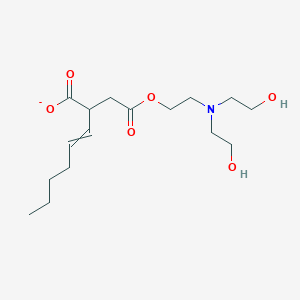 2-(2-{2-[Bis(2-hydroxyethyl)amino]ethoxy}-2-oxoethyl)oct-3-enoate